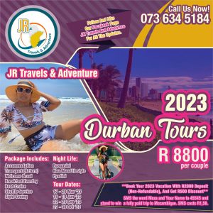 JR Travels & Adventure - Durban Tours - Couples 2023