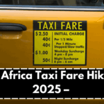 South Africa Taxi Fare Hike July 2025 – New Intercity Rates Explained