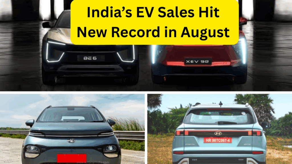 India’s EV Sales Hit New Record in August 2025 – Full Breakdown by State