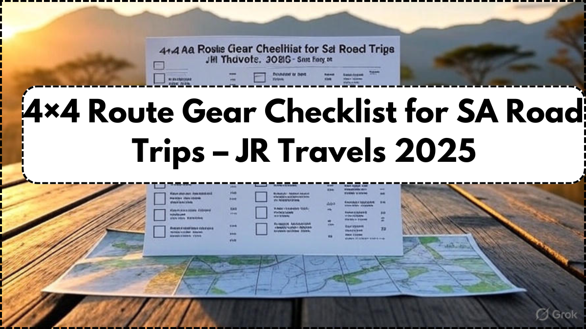 4×4 Route Gear Checklist for SA Road Trips – JR Travels 2025