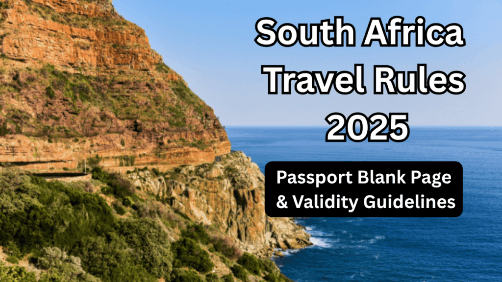 South Africa Travel Rules 2025 – Passport Blank Page & Validity Guidelines